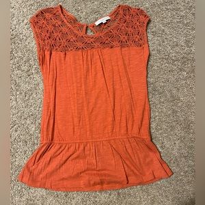 Burnt orange Loft shirt, Size M
